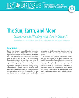 The Sun, Earth, and Moon - Concept-Oriented Reading Instruction for Grade 3