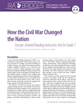How the Civil War Changed the Nation - Concept-Oriented Reading Instruction Unit for Grade 7