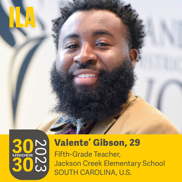 2023 ILA 30 under 30 Valente’ Gibson