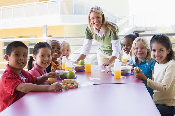 Students at lunch