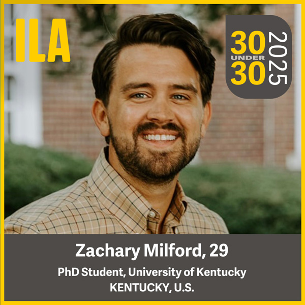 2025 ILA 30 under 30 Zachary Milford