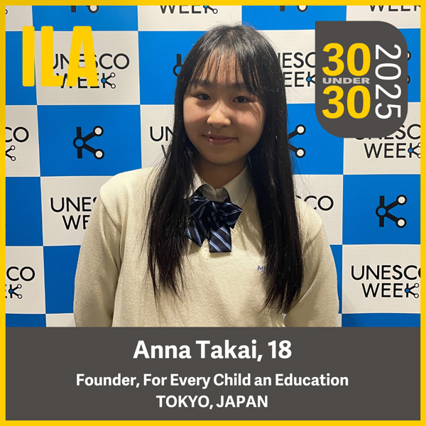 2025 ILA 30 under 30 Anna Takai