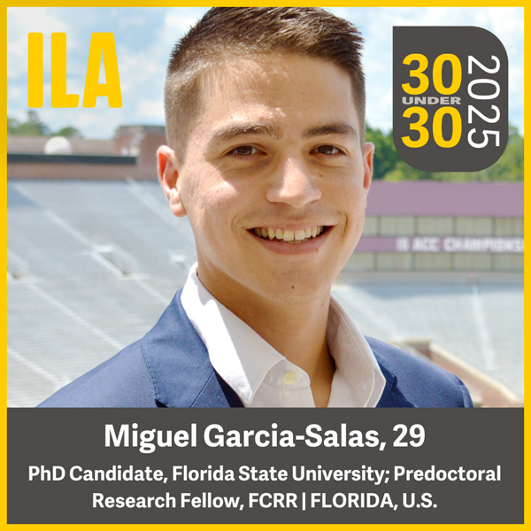 2025 ILA 30 under 30 Miguel Garcia-Salas