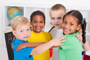 Group of children in bright shirts_300w