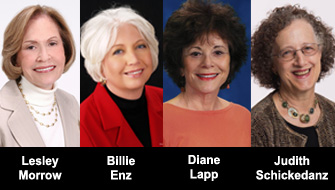 Lesley Morrow, Rutgers, Billie Enz, Arizona State, Diane Lapp, San Diego State, and Judith Schickedanz, Boston University Lesley Morrow, Rutgers, Billie Enz, Arizona State, Diane Lapp, San Diego State, and Judith Schickedanz, Boston University