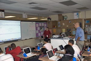 W. Ian O'Byrne in the classroom