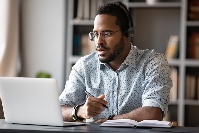 Man at computer